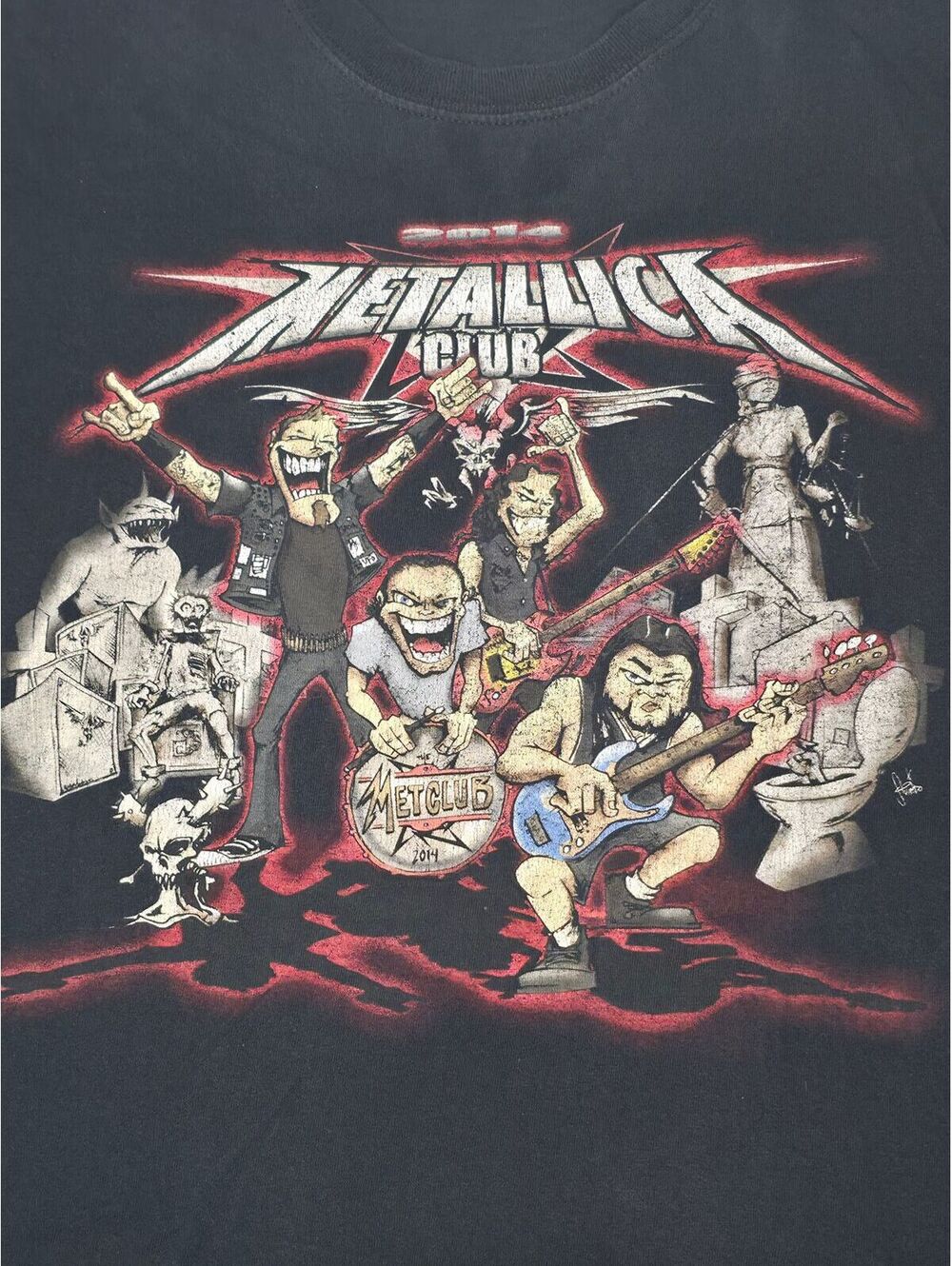 2014 Metallica Club Band Tee
